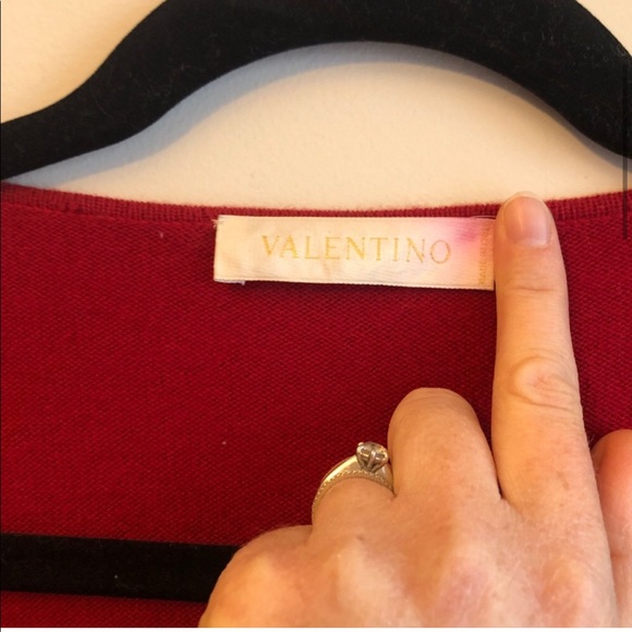 Valentino Cashmere Wool Blend Wrap Sweater - Picture 4 of 7